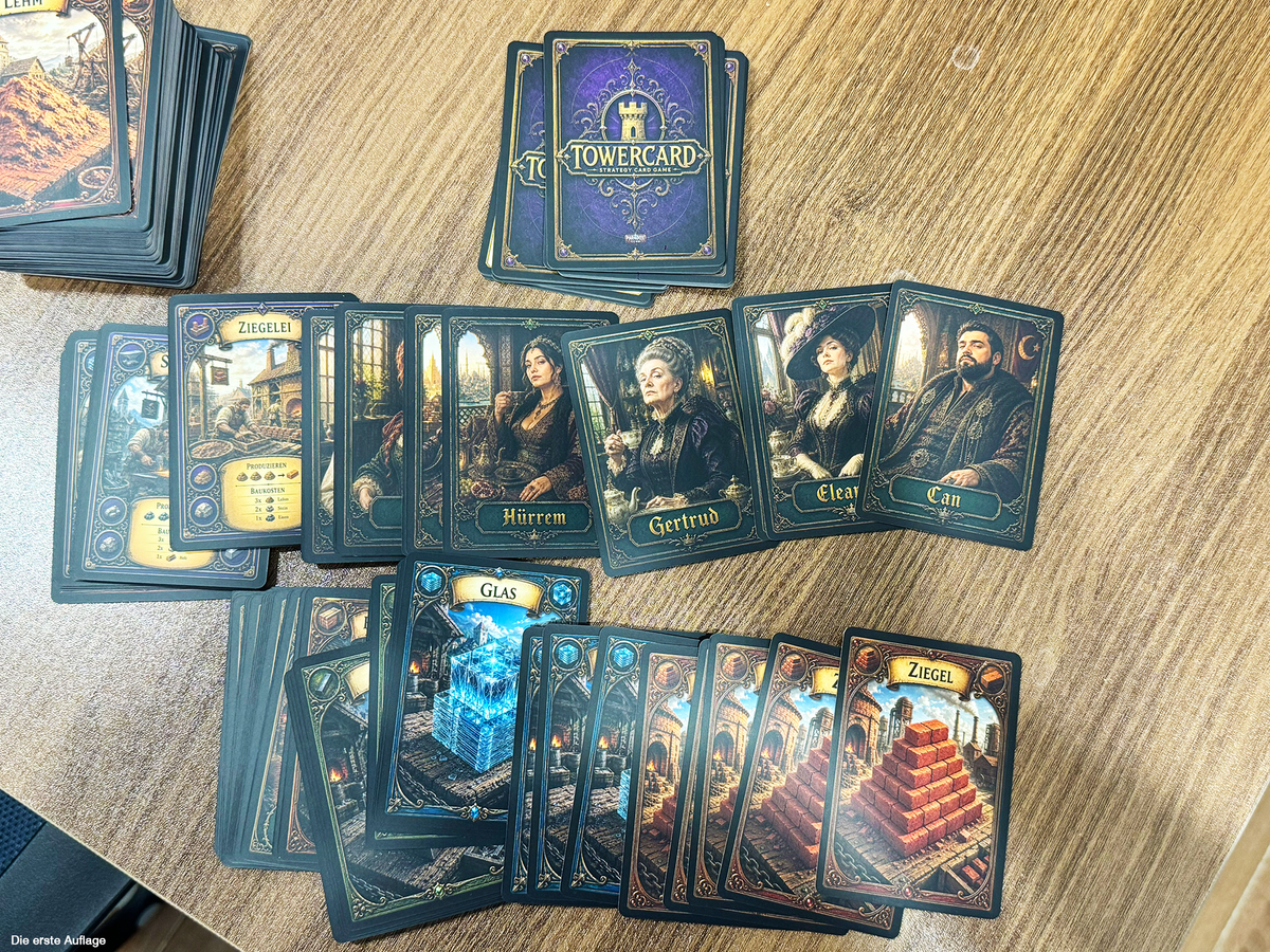 Die Produktion der ersten TowerCard-Auflage ist abgeschlossen 🎉 (Versand wird vorbereitet!)
